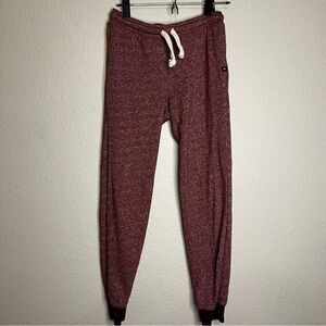 MeUndies French Terry Heather Burgundy Joggers or Sweatpants Size Small